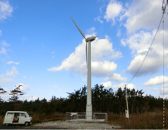 青森地区設置小型風車